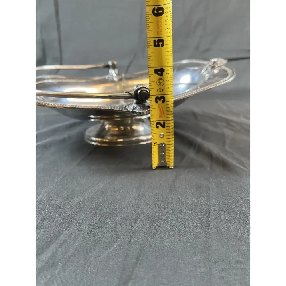 Antique ~18’-19’ Vintage Triple Silverplated Hall elton & CO Treble Plate Tray